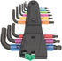 Wera 950/9 Hex-Plus Multicolour 2 9支裝彩黑波頭公制六角匙